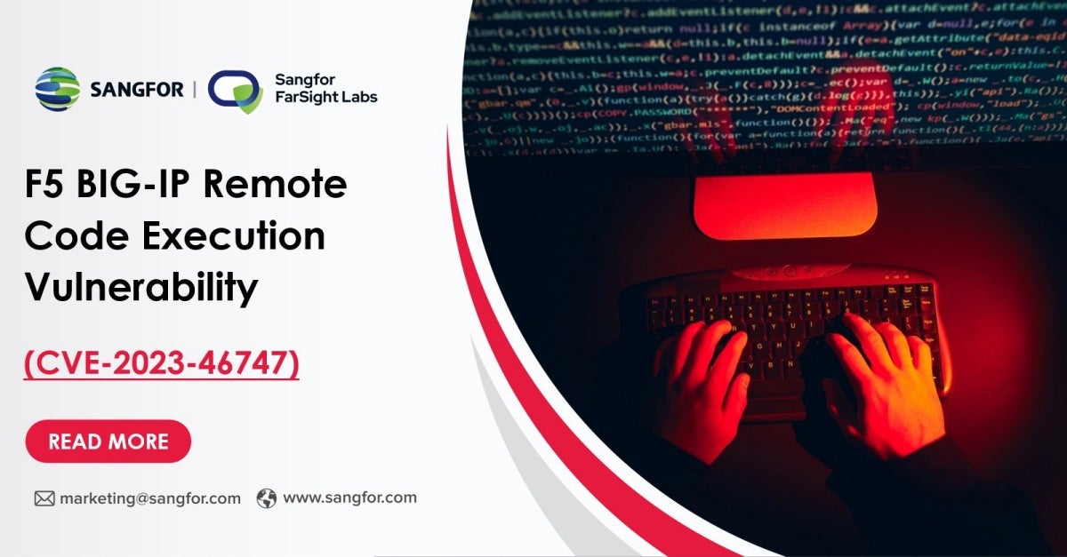CVE-2023-46747: F5 BIG-IP Remote Code Execution Vulnerability