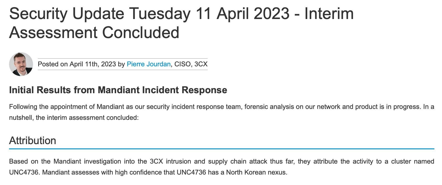 April Hot APT Security Events & Techniques Tracker - 3CX incident report reveals a double software supply chain attack