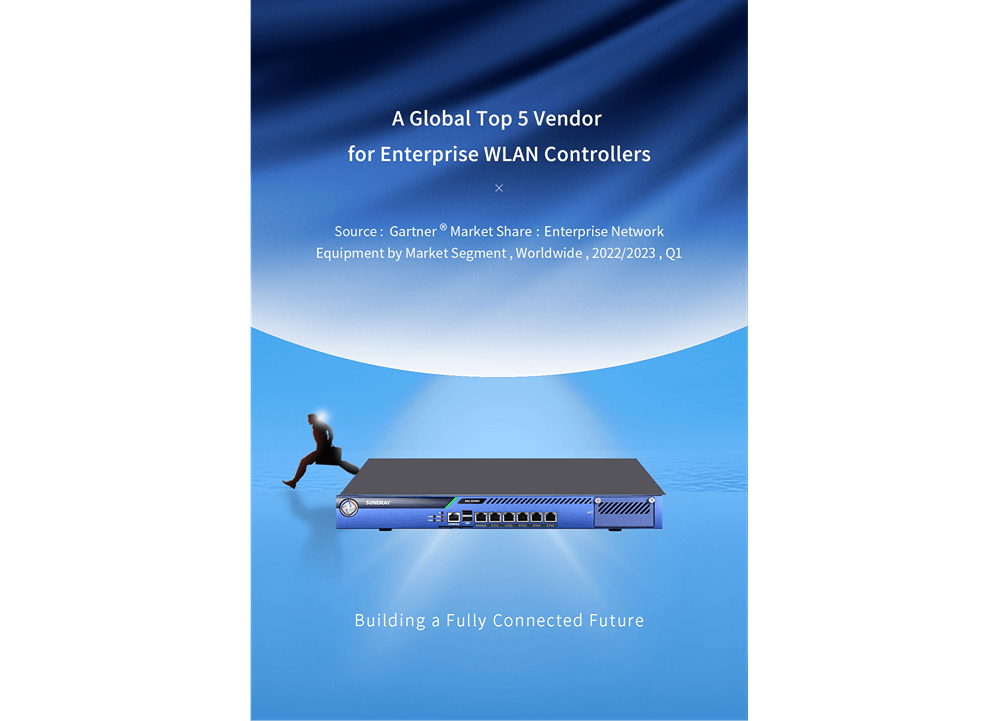 Sangfor Technologies Ranked as a Global Top 5 Vendor for Enterprise WLAN Controllers in Gartner® Market Share