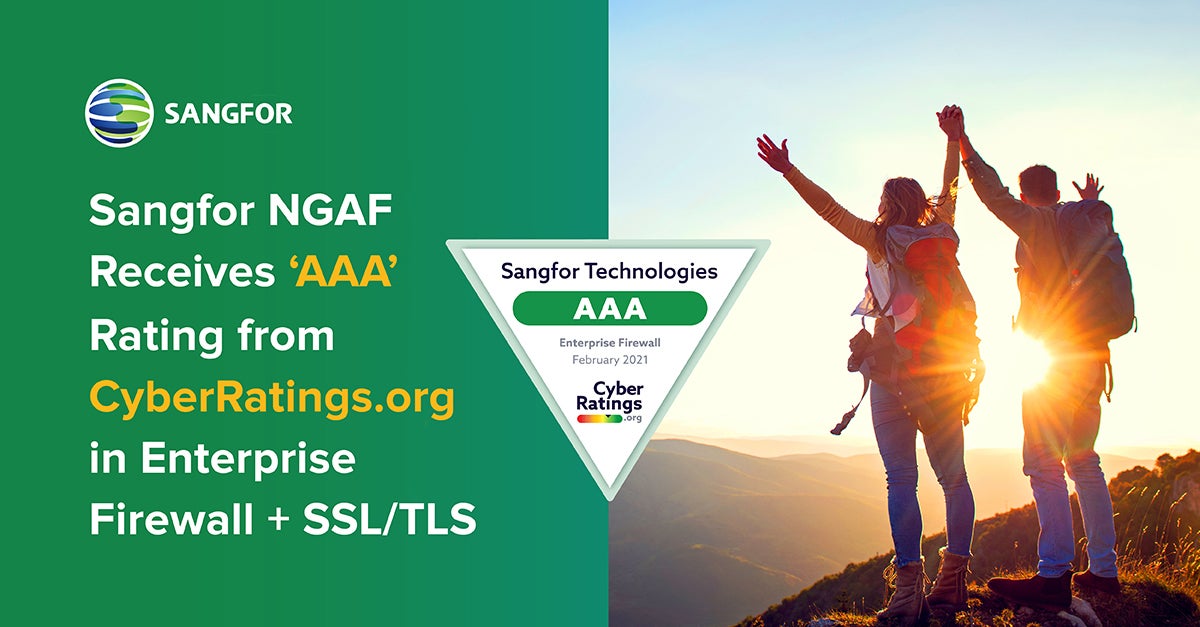 Sangfor NGAF Receives AAA Ratings from CyberRatings