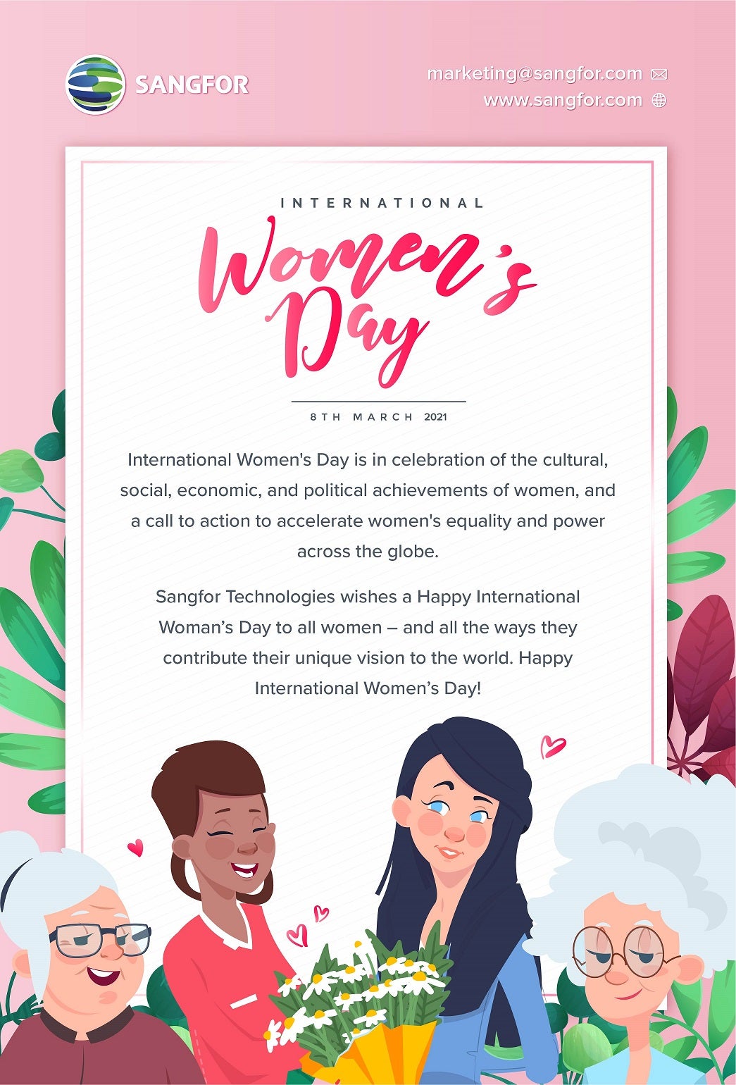 Happy Women's Day By Sangfor Technologies