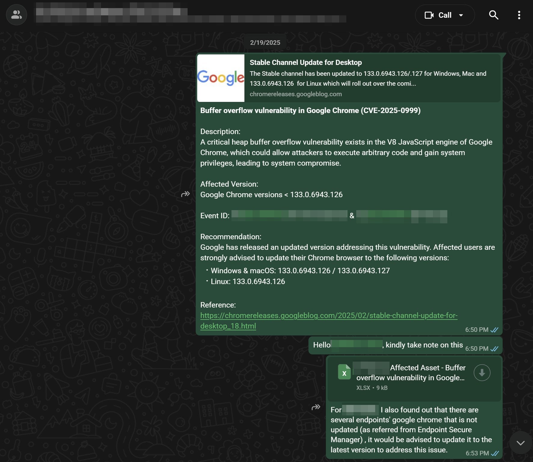 Athena MDR Notification Screenshot