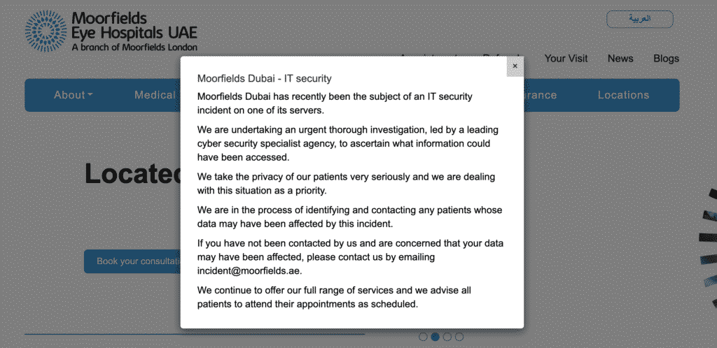 Moorfields Eye Hospitals cyber attack