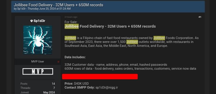 Jollibee Data Breach