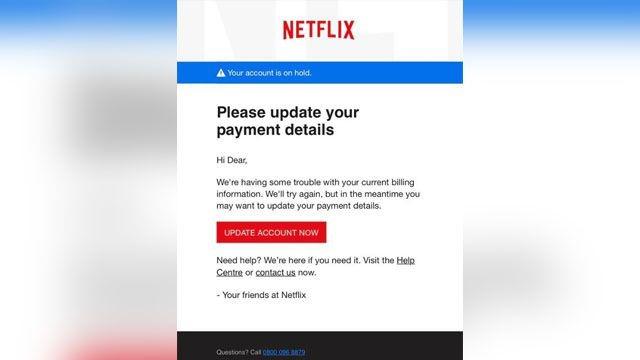 netflix phishing attack