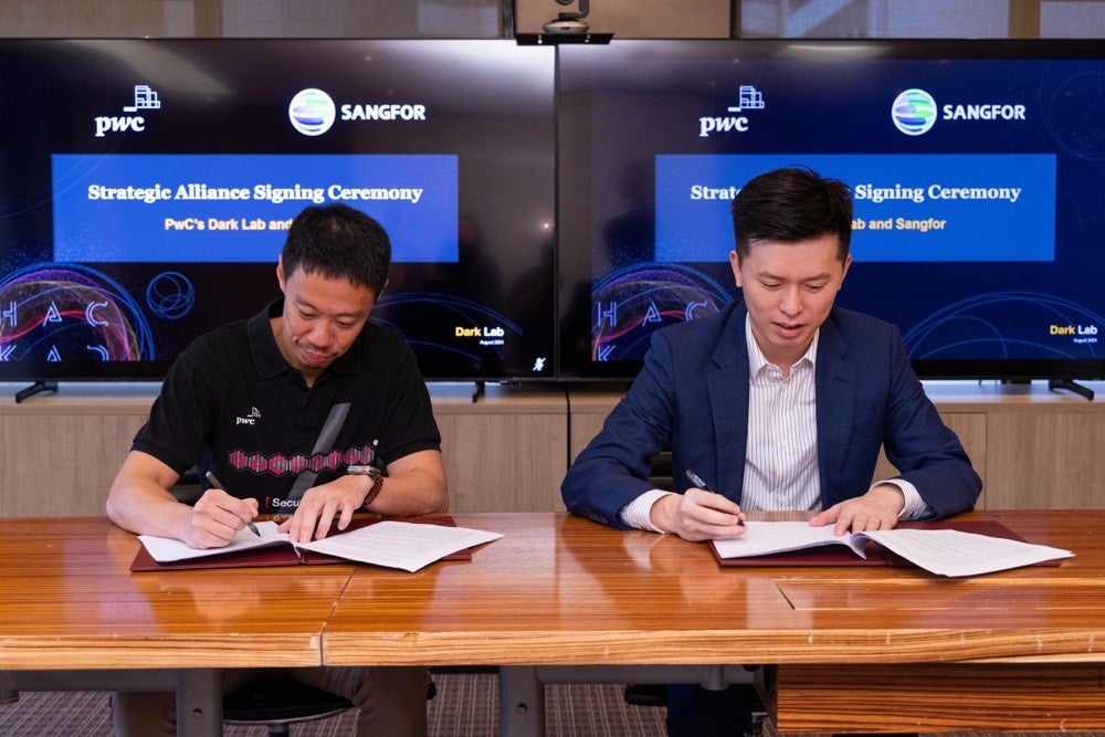 Sangfor and PwC Hong Kong Join Forces - Signing ceremony