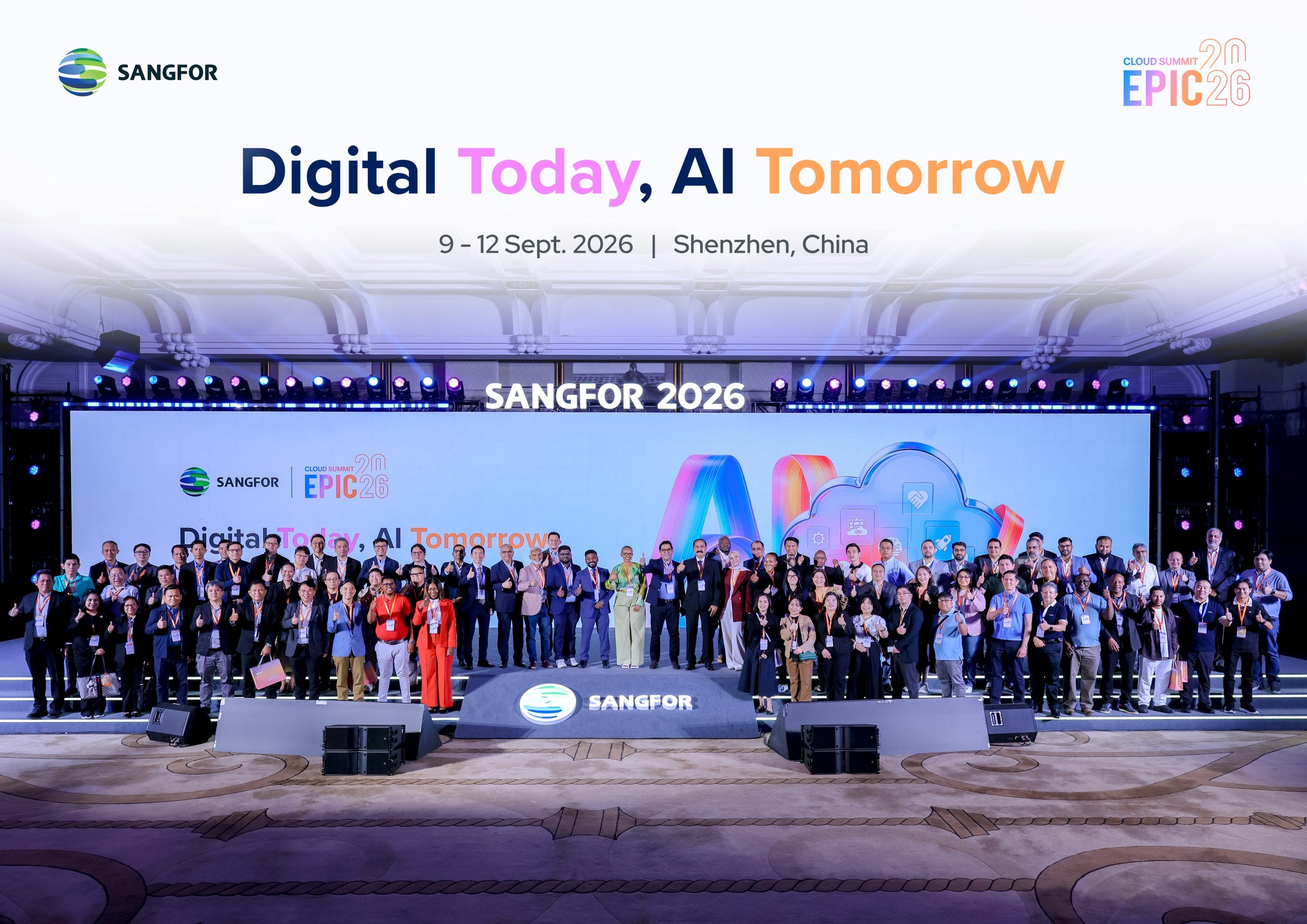 Sangfor EPIC Cloud Summit 2026 Group Photo