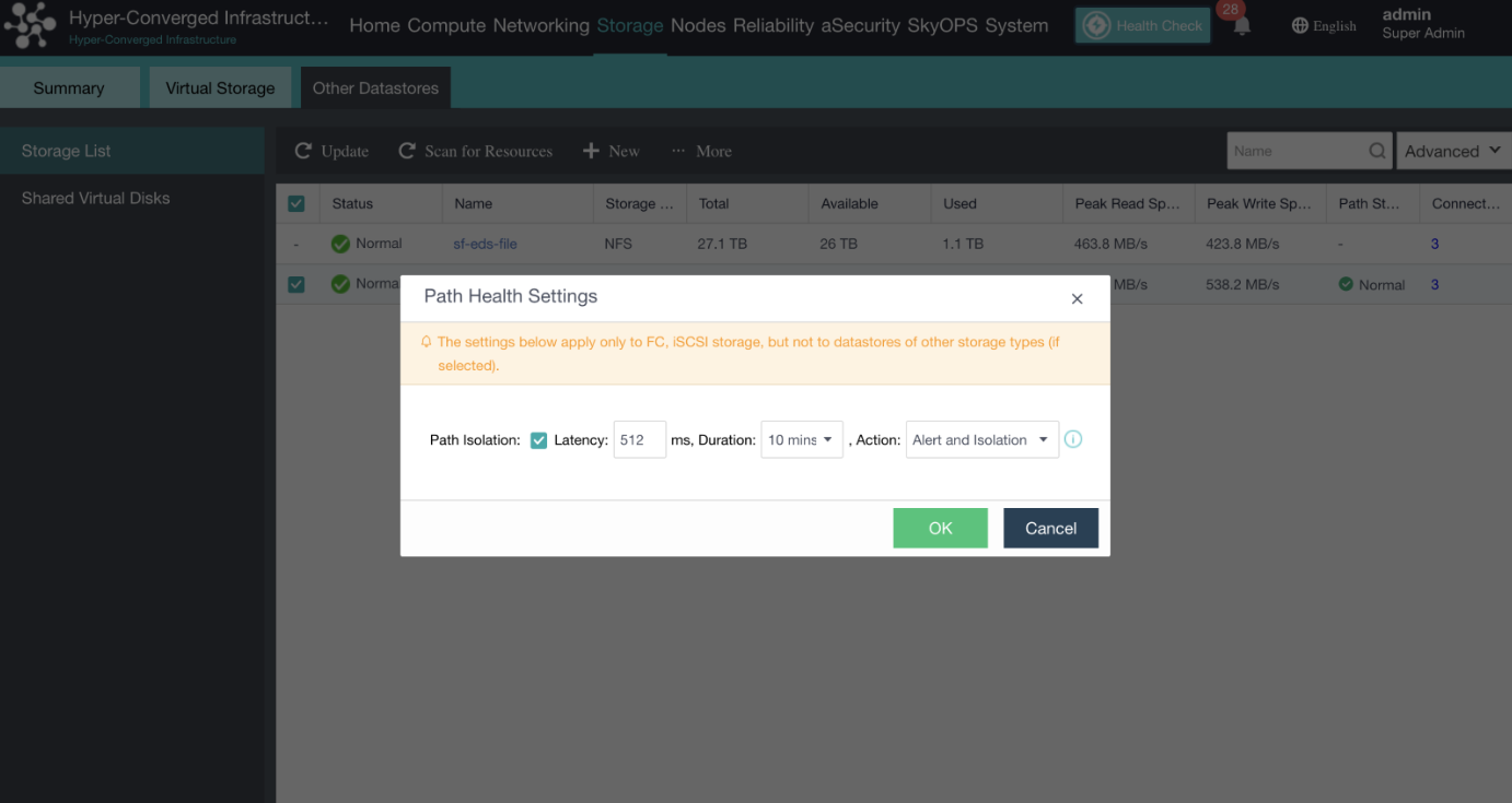 sangfor-hci-storage-path-health-settings