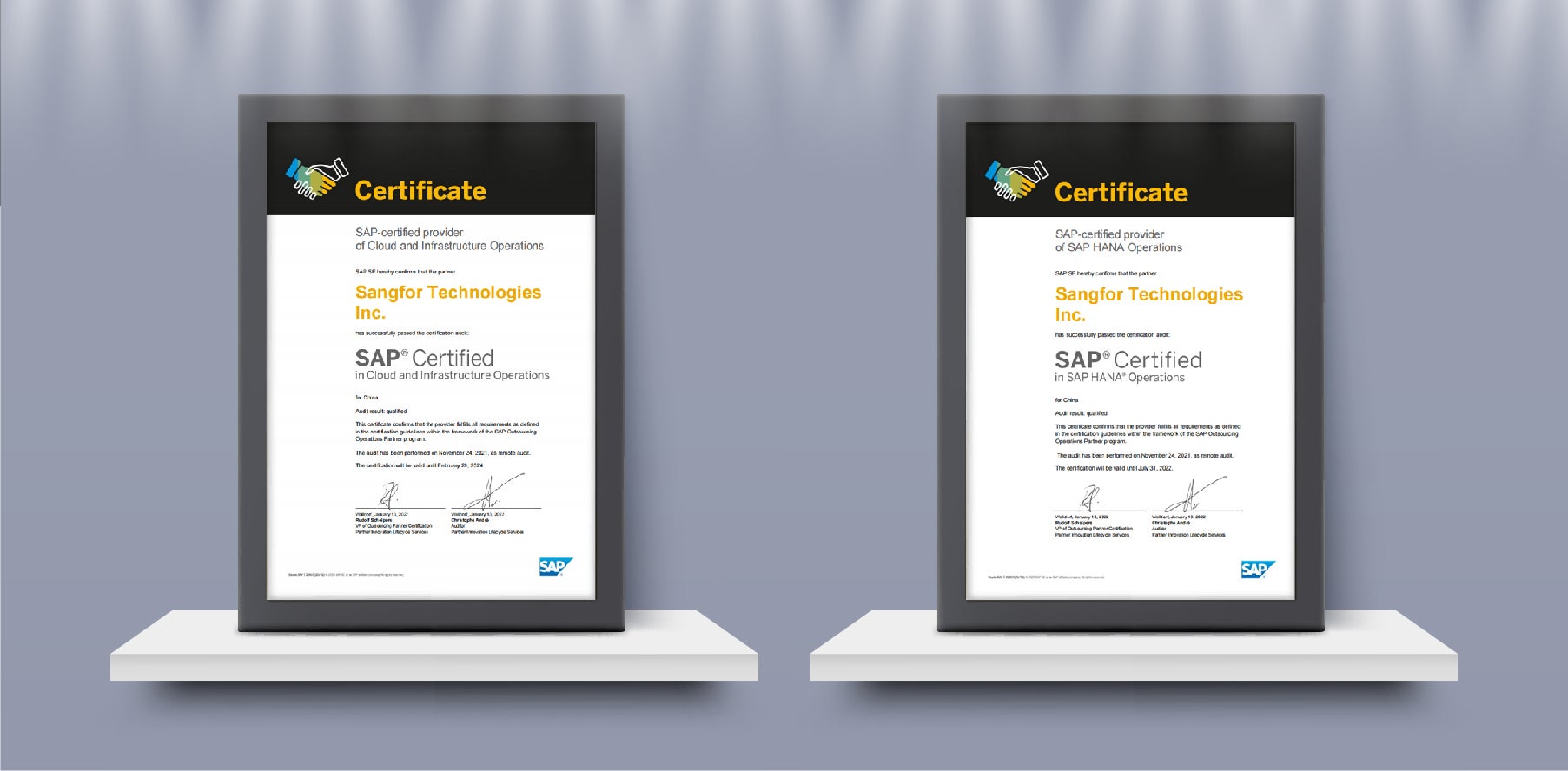 sangfor technologies achieves sap certification