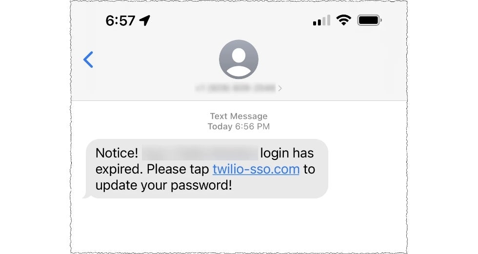 twilio phishing