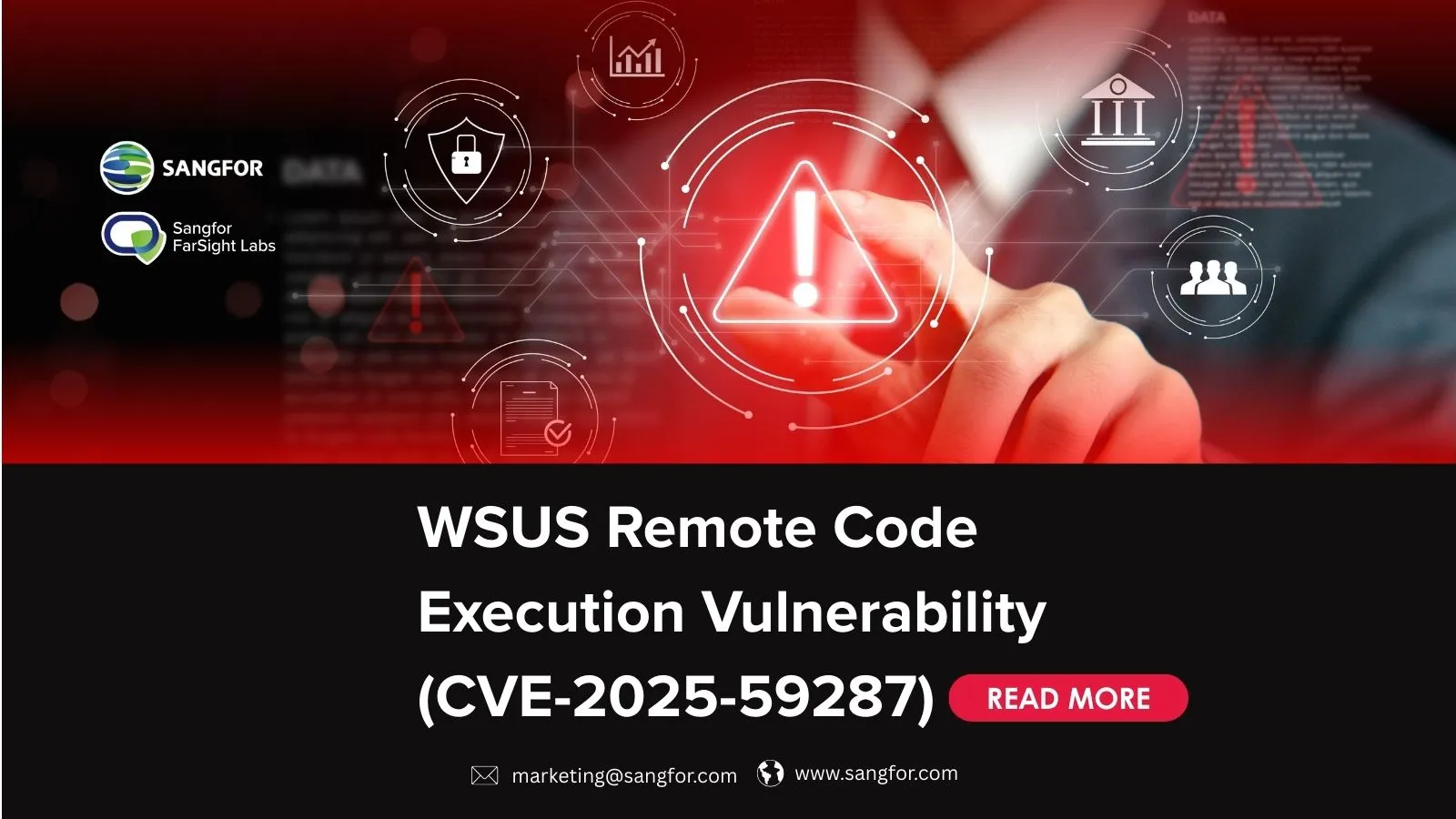 The feature image of WSUS Remote Code Execution Vulnerability (CVE-2025-59287)