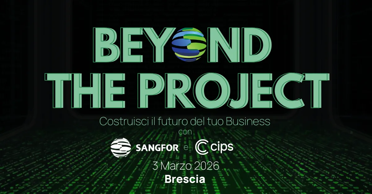 Feature Image of Live Event Annoucement: Beyond the Project. Build the future of your IT business with Sangfor and CIPS